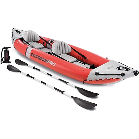 Intex Excursion Pro K2 Kayak - 151x37x18 in. Inflatable Set