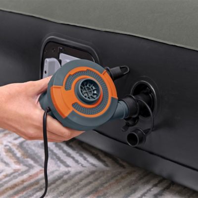 Image showing 5 th Bestway Tritech Air Mattress Queen 12 in. with Built-in Battery Pump