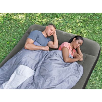 Image showing 8 th Bestway Tritech Air Mattress Queen 12 in. with Built-in Battery Pump