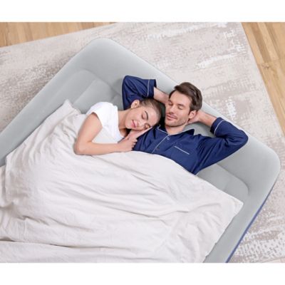 Image showing 7 th Bestway Tritech Air Mattress Queen 18 in. with Built-in AC Pump and Antimicrobial Coating