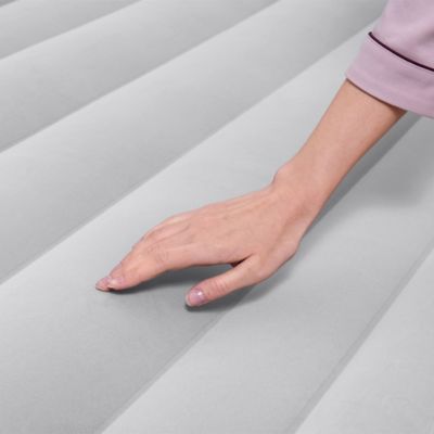 Image showing 6 th Bestway Tritech Air Mattress Twin 18 in. with Built-in AC Pump and Antimicrobial Coating