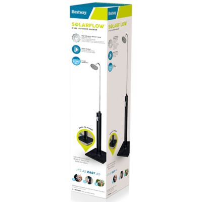 Image showing  SolarFlow Outdoor Shower Oversized Shower Head and Stand