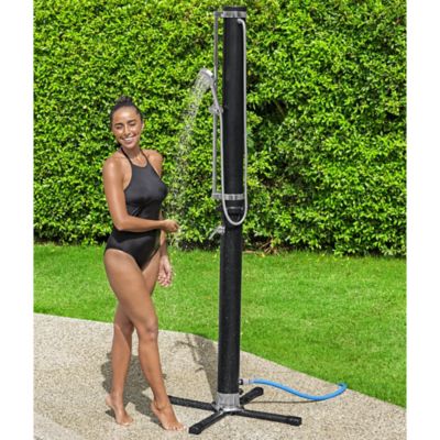 Image showing  SolarFlow Outdoor Shower Oversized Shower Head and Stand, 5 gal.