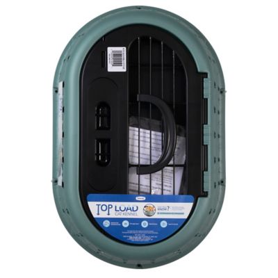 Image showing 6 th Petmate Top Load Cat Kennel, 19 in., Green