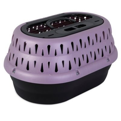 Petmate Top Load Cat Kennel, 19 in., Purple