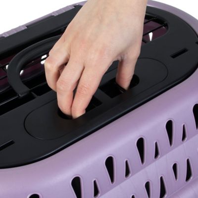 Image showing 7 th Petmate Top Load Cat Kennel, 19 in., Purple