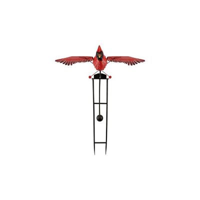 Esschert's Design Yard Art Cardinal Rocker on Stand -Large, ZYCT821