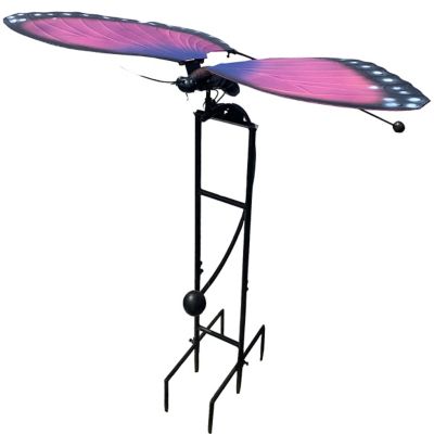 Esschert's Design Yard Art Pink Butterfly on Stand - Large, ZYCT824