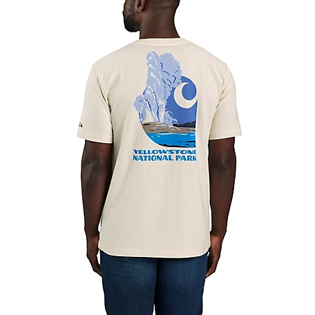 Carhartt Men's Relaxed Heavy Short-Sleeve Yellowstone National Park Graphic T-Shirt