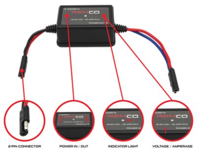 Image showing  Remote Control - 12/24 VDC, Remote On/Off Switch, 40 AMP, 2-Pin, Remote and Lanyard Included