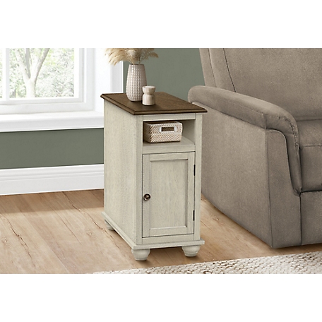 Monarch Specialties Accent Table With Cubby And Cabinet