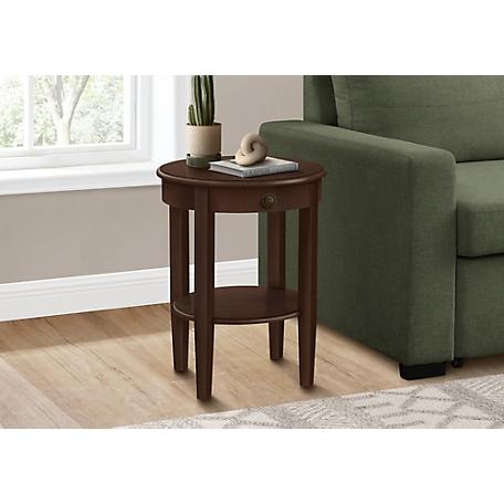 Monarch Specialties Transitional Round Side Table
