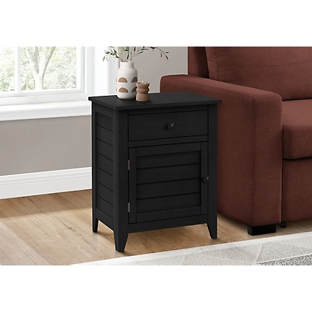 Monarch Specialties Transitional Accent Table With Storage