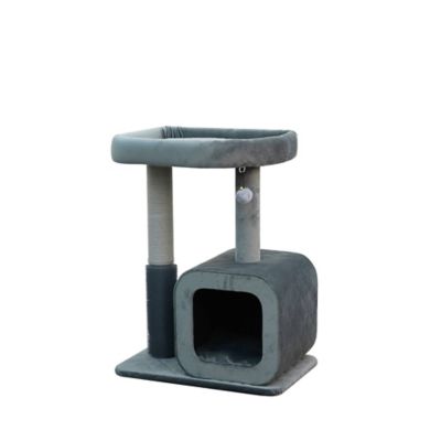 Catry Modern Apartment-Sized Cat Tree - 30 in., 2 Level, Large, Eclipse