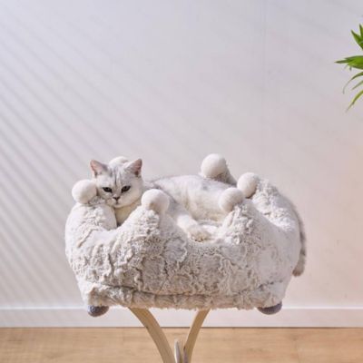 Image showing  Anxiety Calming Cat Bed - 8 in. H, Attachable, Medium, Rose Crown