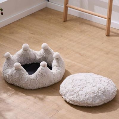 Image showing  Anxiety Calming Cat Bed - 8 in. H, Attachable, Medium, Rose Crown