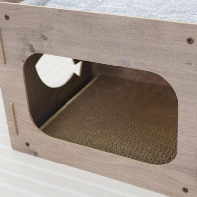 Image showing  Contemporary Minimalist Design Cat House - 14 in. H, Replaceable, Medium, Jodie