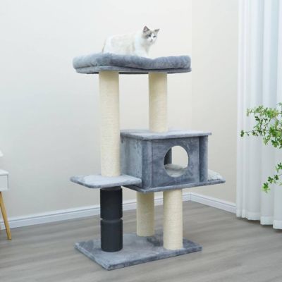 Image showing  57 in. 4-Level Modern Heavy-Duty Cat Tree, Extra Large, Lulu