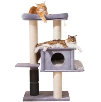 Image showing 9 th PetPals 57 in. 4-Level Modern Heavy-Duty Cat Tree, Extra Large, Lulu
