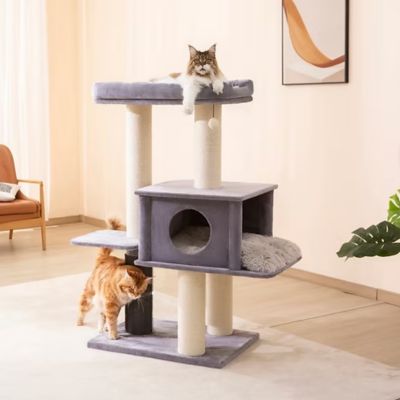Image showing 10 th PetPals 57 in. 4-Level Modern Heavy-Duty Cat Tree, Extra Large, Lulu
