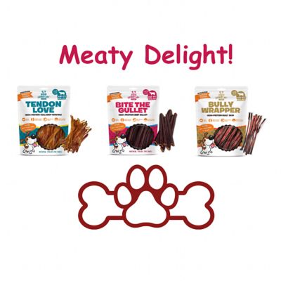 Chewer's Joy Meaty Delight Bundle Dog Treats