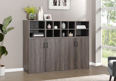 Image showing 6 th Sunjoy Quub Quarter Wood Cabinet MDF Wood for Living Room, Bedroom