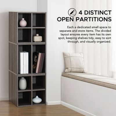 Image showing 7 th Sunjoy Quub Quarter Wood Cabinet MDF Wood for Living Room, Bedroom