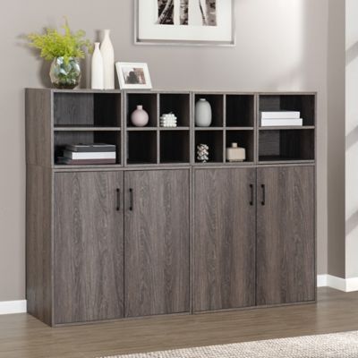 Image showing  Quub Two Door Space Saving Stackable Cabinet