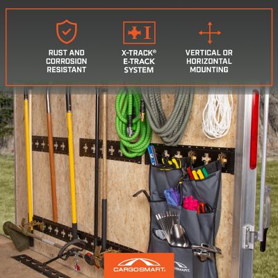 Image showing 7 th CargoSmart 24 in. X-Track Rail, Matte Black