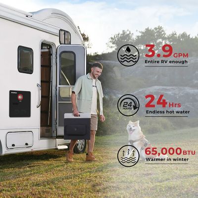 Image showing  RE264B Plus 2.64 GPM RV Tankless Water Heater, Black