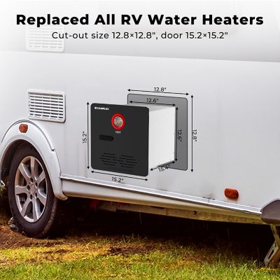 Image showing  RE264B Plus 2.64 GPM RV Tankless Water Heater, Black