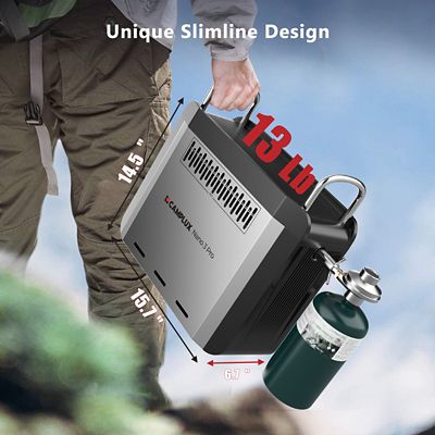 Image showing  Portable Propane Water Heater 0.8 GPM 20,500 BTU