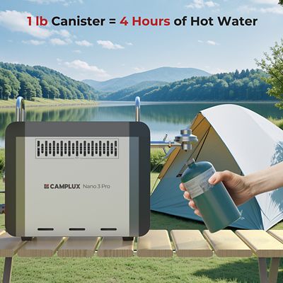 Image showing 6 th Camplux Portable Propane Water Heater 0.8 GPM 20,500 BTU