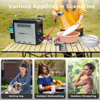 Image showing 8 th Camplux Portable Propane Water Heater 0.8 GPM 20,500 BTU