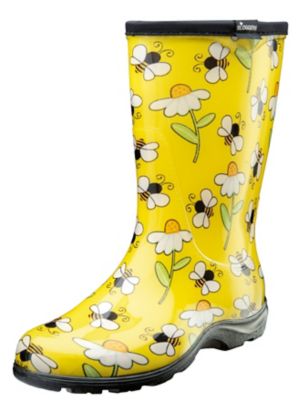 Sloggers Women's Bee Pattern Waterproof Garden Boots