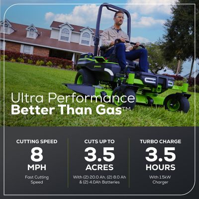 Image showing  Maximus Z 54 in. 60V Cordless Electric Zero-Turn Mower, Battery and Charger Included