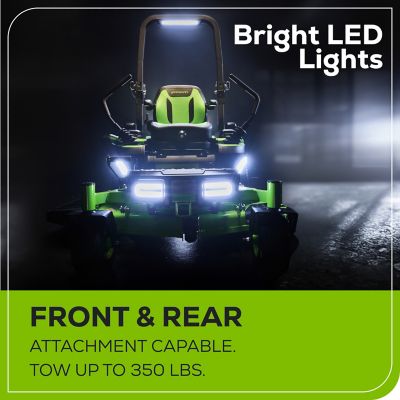 Image showing 7 th Greenworks Maximus Z 54 in. 60V Cordless Electric Zero-Turn Mower, Battery and Charger Included