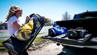 Image showing 8 th Truck Trolley Lightweight Truck Bed Roller Tray System, 300 lb. Capacity