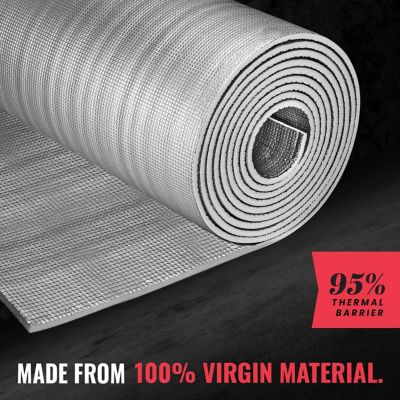Image showing 7 th SEALTECH Heavy Duty 16 in. x 20 ft. 10mm Thick Reflective Insulation Roll for Soundproofing Thermal Shield Use