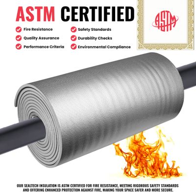 Image showing 7 th SEALTECH Heavy Duty 8 in. x 10 ft. 3mm Thick Reflective Insulation Roll For Soundproofing Thermal Shield Use