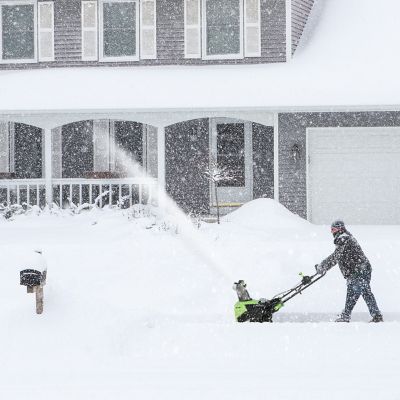 Image showing  22 in. 60V Single-Stage Cordless Snow Blower, Battery and Charger Included
