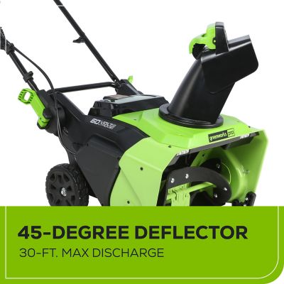 Image showing  22 in. 60V Single-Stage Cordless Snow Blower, Battery and Charger Included