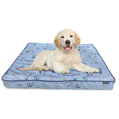 Paws & Decor Paws and Decor Orthopedic Pet Bed, Outlined Dog Design Pet Bed