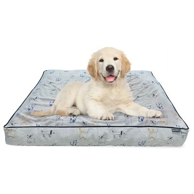 Paws & Decor Paws and Decor Orthopedic Pet Bed, Outlined Dog Design Pet Bed