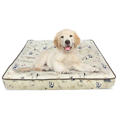 Paws & Decor Paws and Decor Orthopedic Pet Bed, Outlined Dog Design Pet Bed