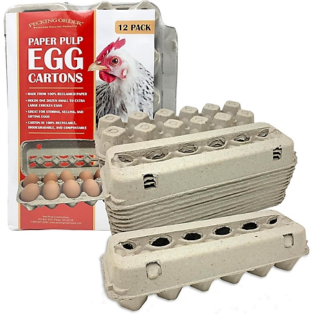 Pecking Order Vented Paper Egg Cartons