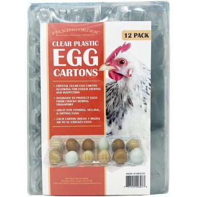 Pecking Order Plastic Egg Cartons, 12 pk.