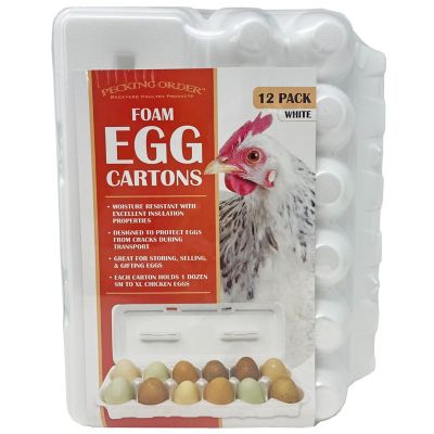 Pecking Order Foam Egg Cartons, 12 pk.
