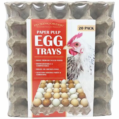 Pecking Order Paper Egg Trays, 20-Pack