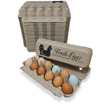 Nest Box Queen Fresh Eggs Printed Egg Cartons, 30 pk.